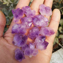 100g Natural Amethyst Skeletal Quartz Point Crystal Cluster Healing Sp PSL