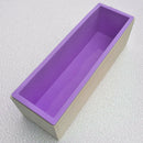 2PCS Silicone Soap Molds Kit Wood Box for Handmade Soap Cake Making 42oz