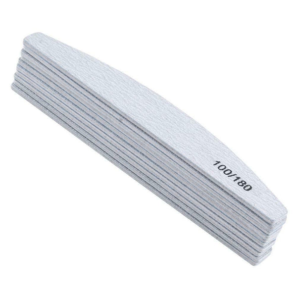 10pcs Arch Shape Nail Files Buffing Polish Pro Manicure Nail Art Tools A#S