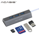 Acasis High Speed Usb 3.0 Hub 3 Ports Aluminum Alloy Usb Distributor Hub Us