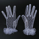 White New Short Bridal Wedding Gloves Bridal Gloves O2I8