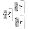Single Chrome Universal Steering Shaft U Joint Coupler