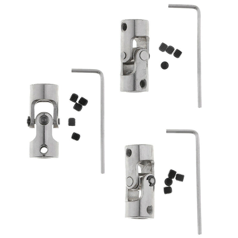 Single Chrome Universal Steering Shaft U Joint Coupler