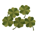 Pack of 5 Embroidered Iron on Patches Badge Cloth Stickers Four Leaf