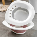 Hip Bath Tub for Toilets for Hemorrhoid Therapy Care Avoid Squatting Pink