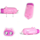 Hand Pressing Power 2LED Pig Flash Light Flashlight Wind-up Dynamo Torch LampGT
