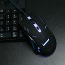 Adjustable 2400DPI Wired Optical Gamer Mice Gaming Mouse with LED for PC