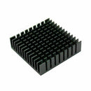 Aluminium Heat Diffusion Heatsink Cooling Fin Black M0X4 x 40mm 1Pc 40mm x J6A1