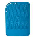 Hairdressing Hair Straightener Heat-resistant Hair Irons Silicone Mat Blue