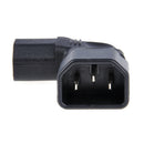 C13 Male to C14 Female 90Degree Left Angled Power Adapter Converter Connector YS
