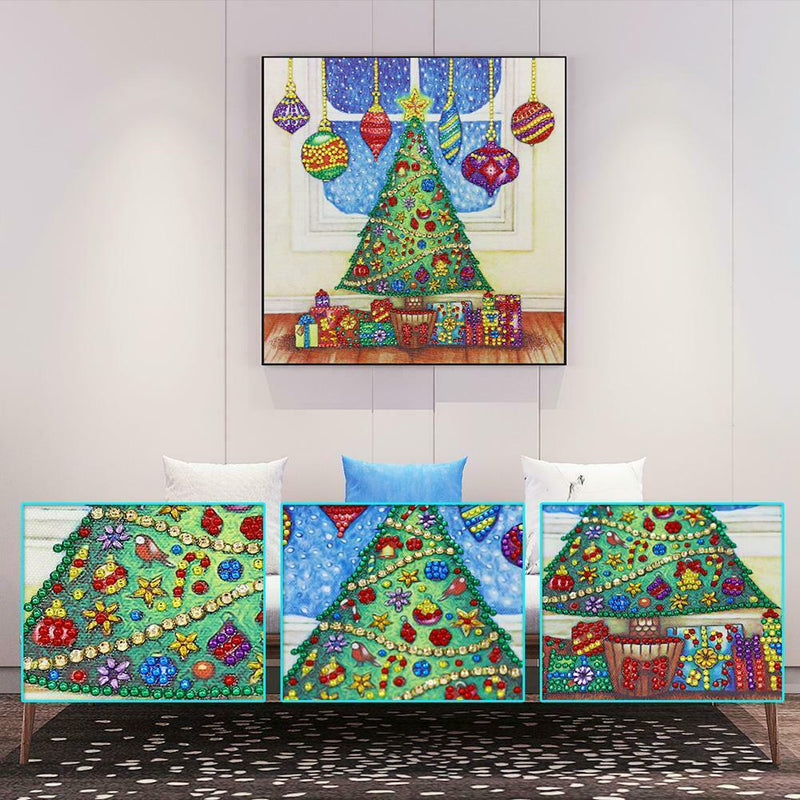 5D DIY Special Shaped Diamond Painting Christmas Tree Embroidery Craft Kits