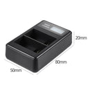 EN-EL15 LCD Display Dual Port USB Battery Charger for Nikon D7000 D800 D600