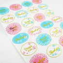 2X Golden Thank You Oval Stickers Labels Sealing Wedding Party Favors OZ