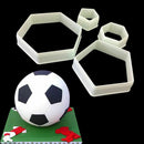 The Easiest Football Cookie Ever Cutter Set - 4 Size - Stadium player, worl K3Q2