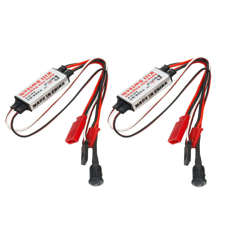 2 x Opto Gas Engine Kill Switch LED for RC Airplane Ignition Accessories