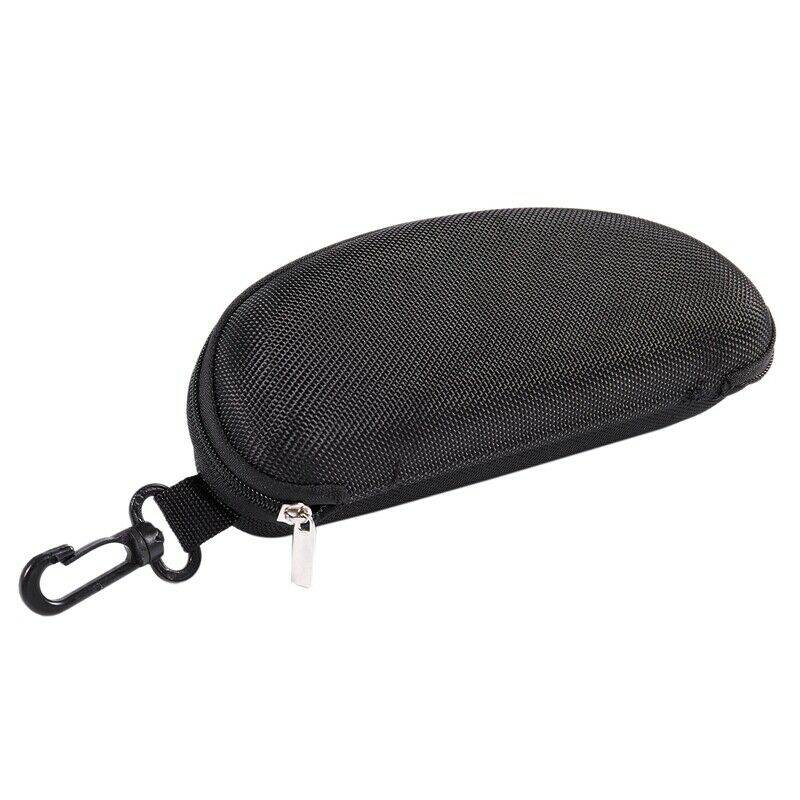 Black Pattern with a Hook EVA Glasses Case T6D9