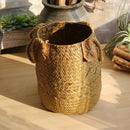 2X(Storage Basket 2Pc Seaweed Woven Vase Floor Dry Flower Basket Innovative