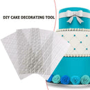 4pcs Cake Mold Fondant Stencil Moulds Lattice Cake Border Decorating Tools