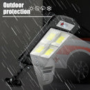 Waterproof Solar COB Light Human Motion Sensor Light Control Wall Lamp (A) A