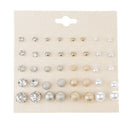 20 Pairs Assorted Size Stud Earring