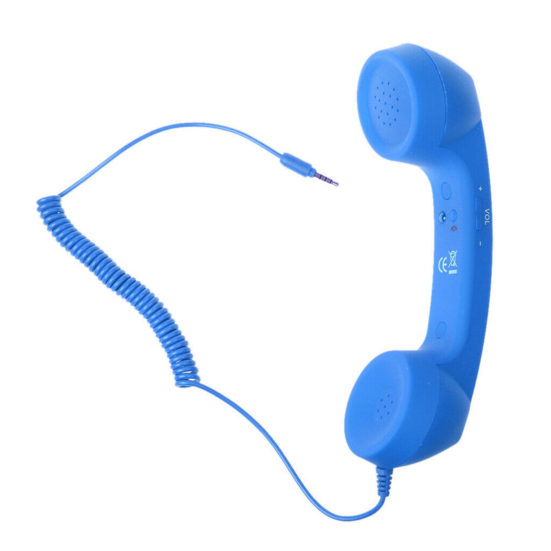 Durable Computer Tablet Retro   3.5mm Jack Mobile Handset Universal Blue