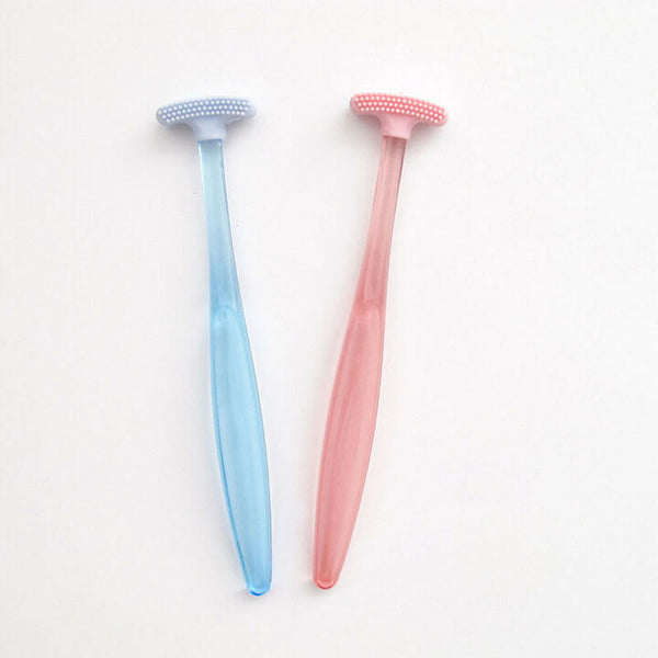 1xplastic tongue tounge cleaner scraper dental care oral hygiene mouth Bj