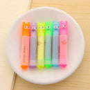 6x/set FLUORESCENT HIGHLIGHTER MARKER PENS Assorted / Colours School-Pack O U0F5