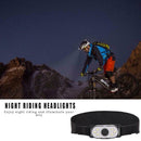 LED Headlight 6 COB Micro-USB Rechargeable Headlamp Flashlight with Battery