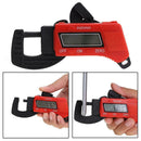 12.7mm/.5" Carbon Fiber Composites Digital Thickness Caliper Micrometer Red