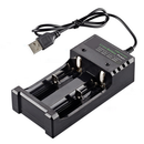 USB Port Dual Slots Charger Universal For 3.7V 18650 16340 14500 Li-ion Battery
