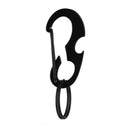 Steel Buckle Hang Carabiner Buckle Keychain Hook Outdoor Accessory Black