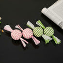 6pcs Candy Shaped Sisal Hemp Balls Cat Kitten Interactive Scratching Toys
