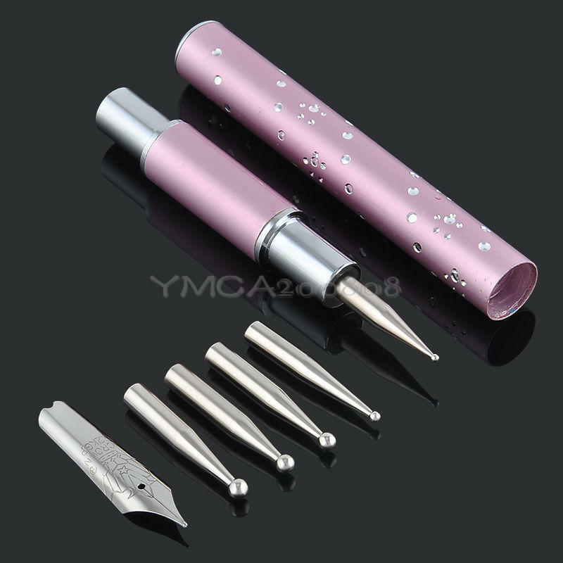 1pcs Nail Art Gel Design Pen PaInting Polish Brush Dotting Drawing Tool Set Hot