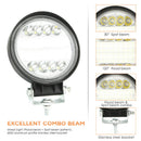 1Pc 5" 72W LED Work Light Spot Beam Driving Fog Lamps For ATV Off-road Car JC&M