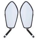 Universal Motorcycle Dirt bike ATV Scooter 10mm Rear View Side Mirror Blue