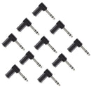 10x6.35mm to 3.5mm 1/8" Male Mono Jack 90 Degree Audio Connector Adapter