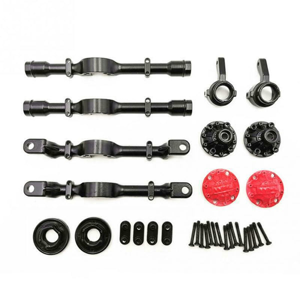 for WPL 4X4 Truck Front and Rear Metal Shaft Shell DIY Modified Upgrade Acc D2W1