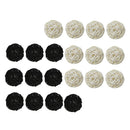 20Pcs Simple Rattan Ball Wicker Balls Decorative Spheres Rattan Twig 5CM