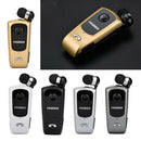 Portable Wireless Bluetooth 4.0 Headset Clip BT Earphones with Mic Black