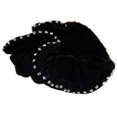 Ladies Faux Rhinestone Decoration Elastic Velvet Hair Tie Scrunchy Holder B U7I2