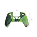 Camouflage Controller Cover for Sony PS5 Silicone Protective Guard (Green) A