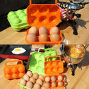 Outdoor Tableware Portable Camping Picnic BBQ Egg Box Container Egg Storage  Kw