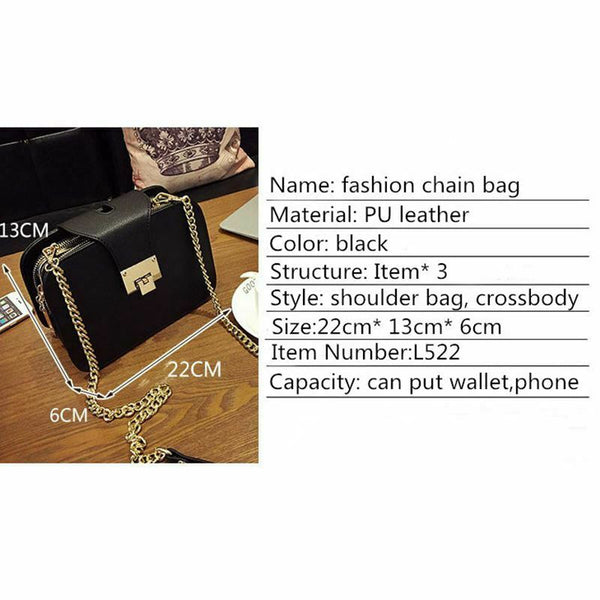 Spring New Fashion Women Shoulder Bag Chain Strap Flap Designer Handbags Cl Y1N8