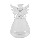 5X(Praying Angel Vases Crystal Transparent Glass Vase Flower Containers Hy G5D9)