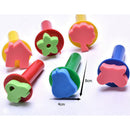 6X Sponge Brushes Handle Paint Brushes Tools Children DIY Art Graffiti Tools LJ