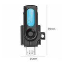 2 in 1 USB OTG Card Reader Micro USB OTG TF SD Card Reader Adapter (Blue)