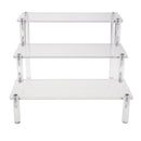 Figures Display Stand Rack Acrylic 3 Tier Clear for Home Shop Showcase