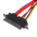 22 Pin 7+15 Female to 7PIN Female & LP4 Male SATA Data Power Extension Y