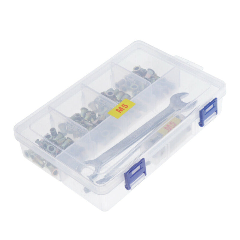 Hand Riveter  Nutsert Tool Kit - 100pcs M5 Nuts , Hex Wrench