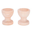 2x Egg Cup Holder Wooden Kitchen Dinning Table DIY Crafts Home Garden Decor FT